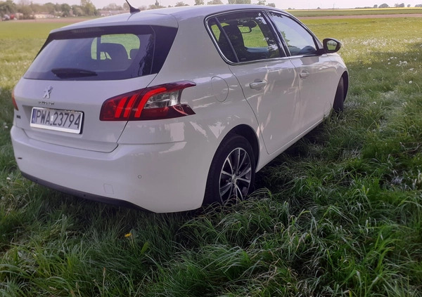 Peugeot 308 cena 38500 przebieg: 116360, rok produkcji 2015 z Wyszogród małe 466